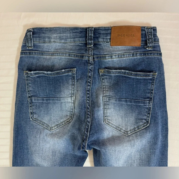 Decibel denim jeans. Distressed Ripped Patched Colorful Embroidered 28x31 - Picture 5 of 11